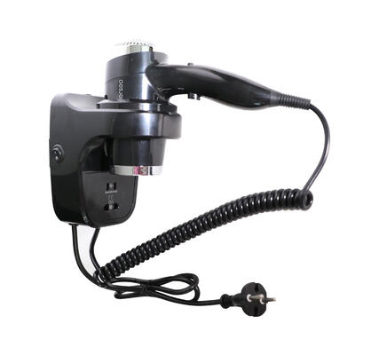 Secador Cabelo Preto de HOTEL 1800W com Tomada